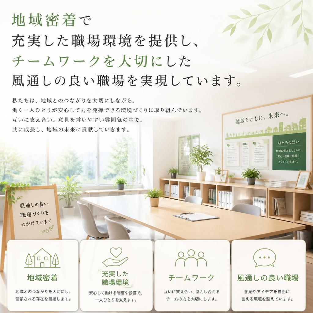 働く環境の魅力