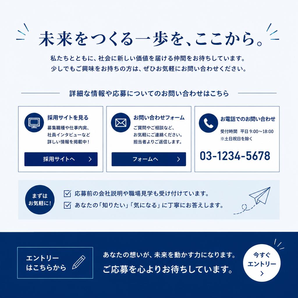 今すぐ問い合わせを！