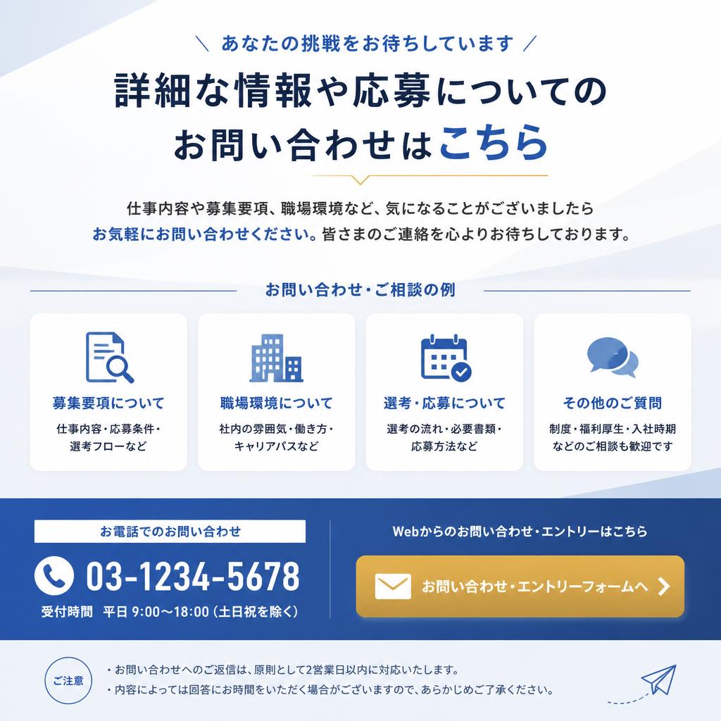 今すぐ問い合わせを！
